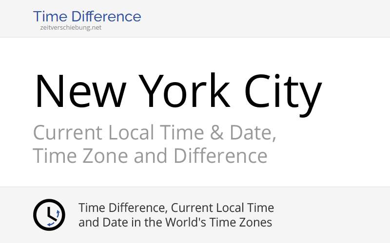 New York City, United States (New York) » Current Local Time & Date