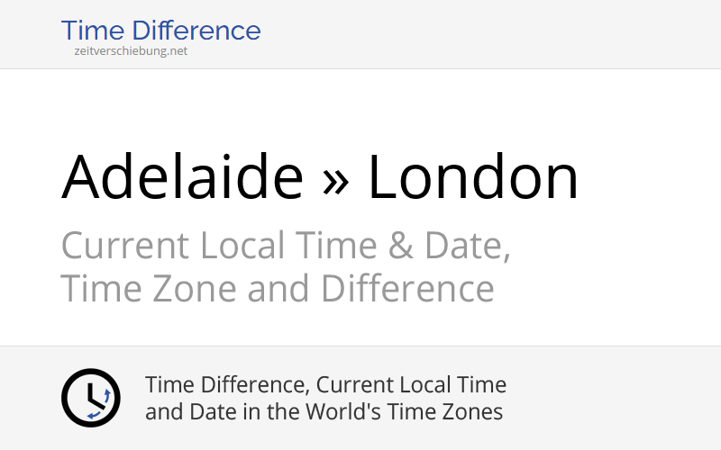 Time Difference: Adelaide