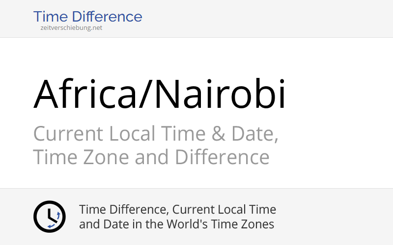 Africa/Nairobi Time Zone in Kenya, Current local time