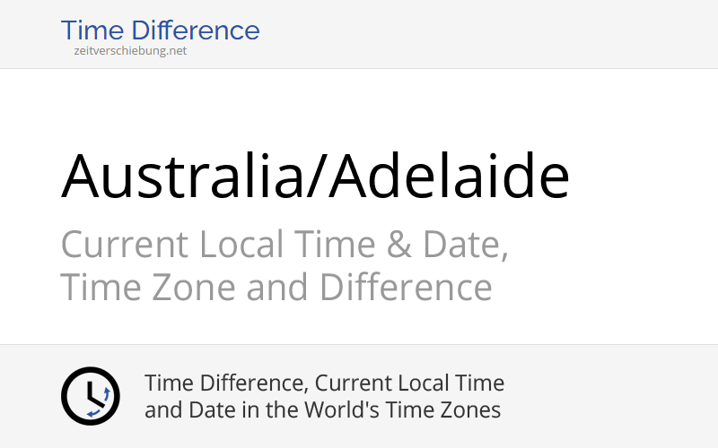 Adelaide Time Zone Difference Gmt