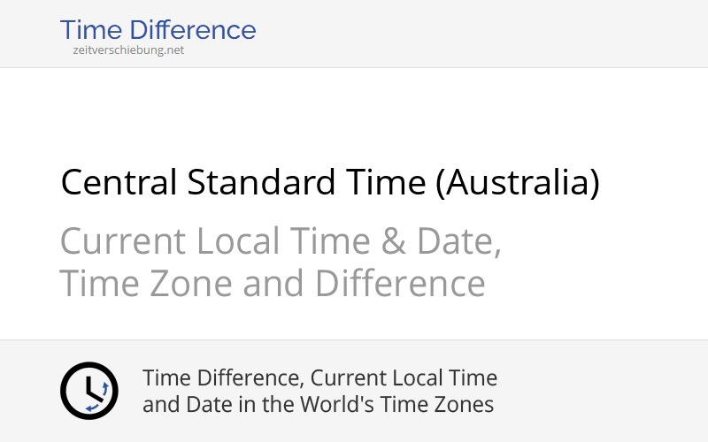 Cst Central Standard Time Australia Current Local Time