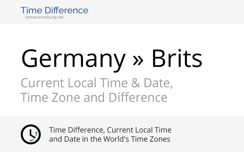 Time Difference: Germany, Europe/Berlin » Brits, South Africa