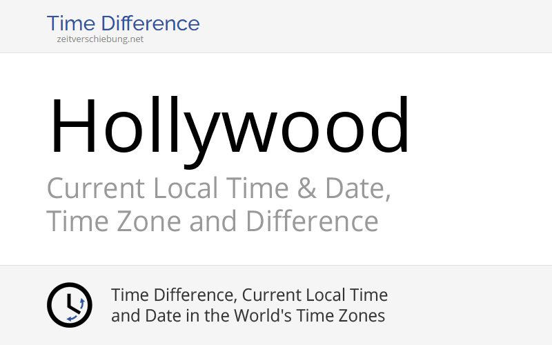 Current Local Time in Hollywood