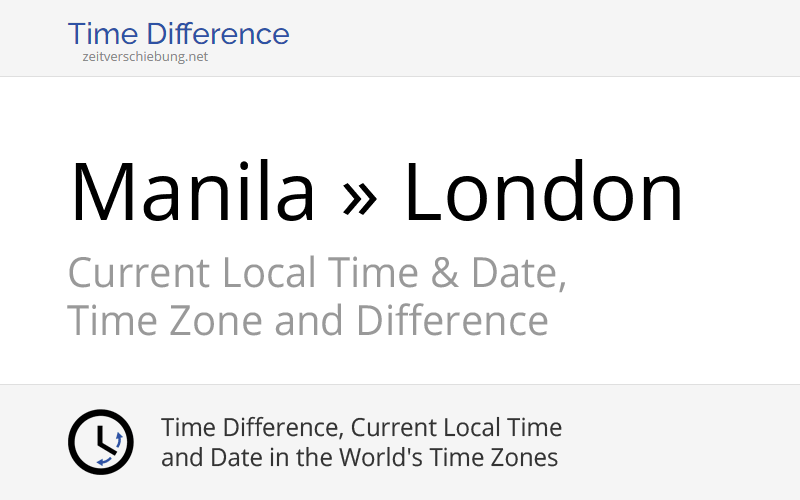 5 pm manila time to london