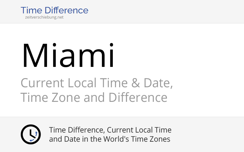 Current Local Time in Miami