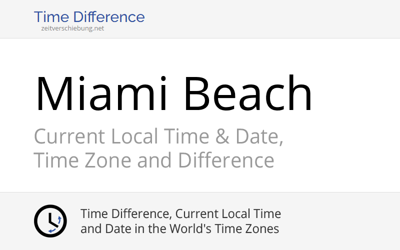 current local time in miami florida world time clock