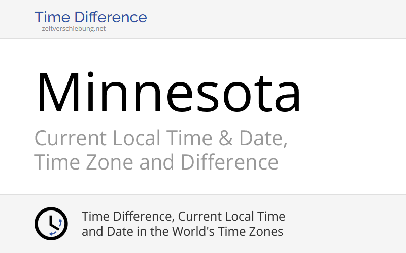 Minnesota, United States: Current Local Time & Date, Time ...