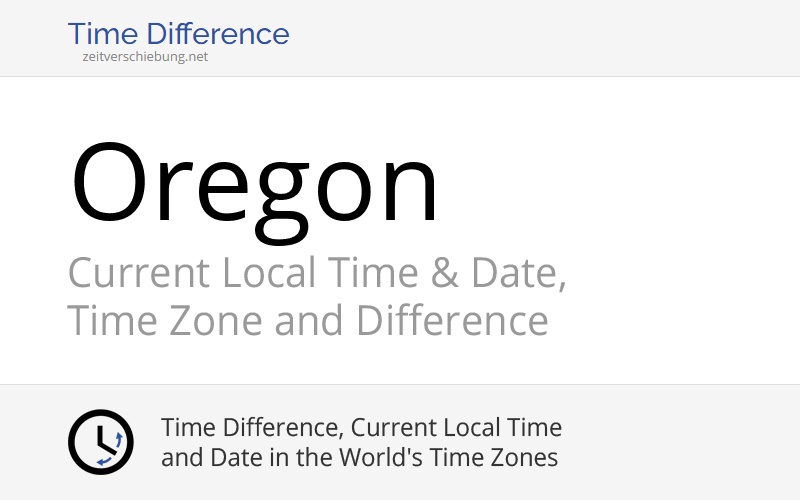 Current Local Time in Oregon