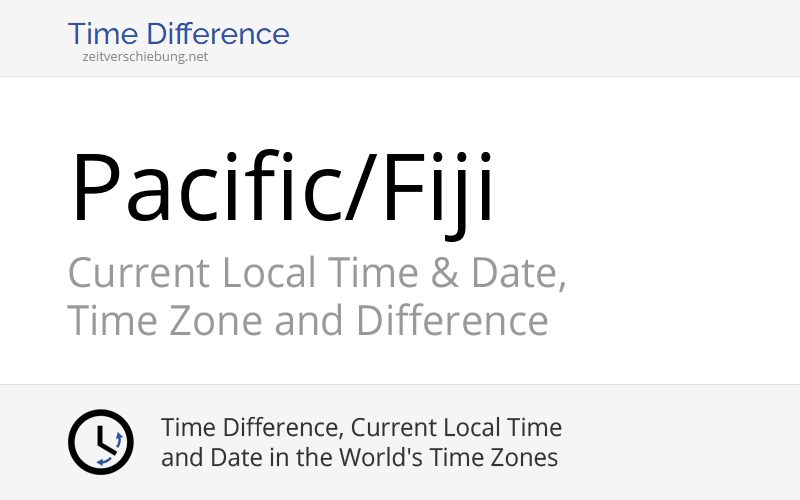 Pacific/Fiji Time Zone in Fiji, Current local time