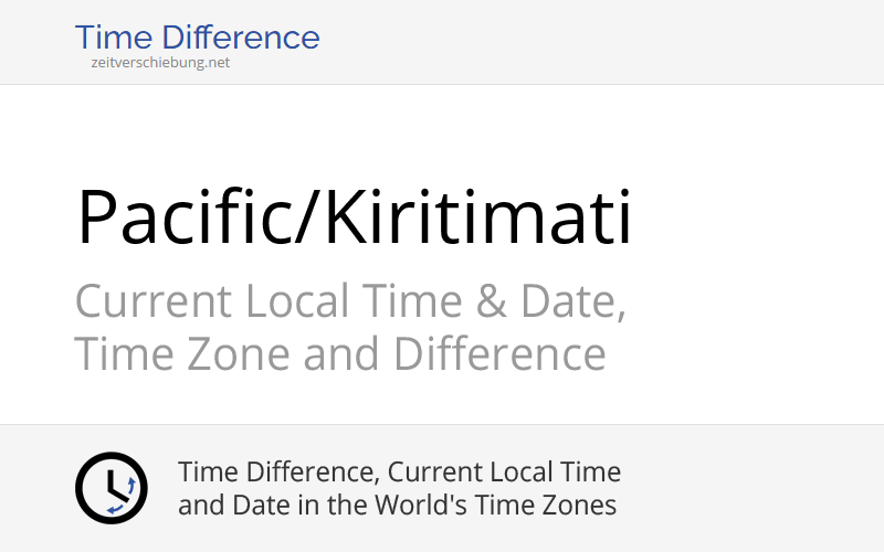 Pacific/Kiritimati Time Zone in Kiribati, Current local time