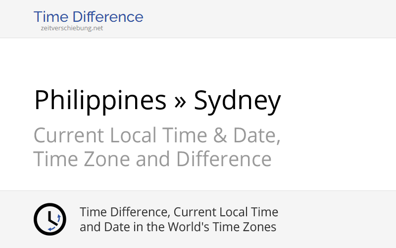 time-difference-philippines-asia-manila-sydney-australia