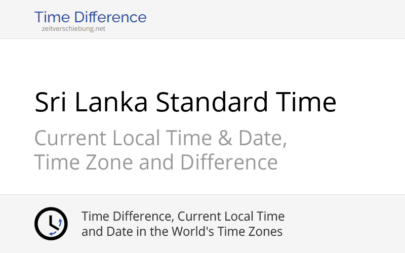 SLST - Sri Lanka Standard Time: Current local time