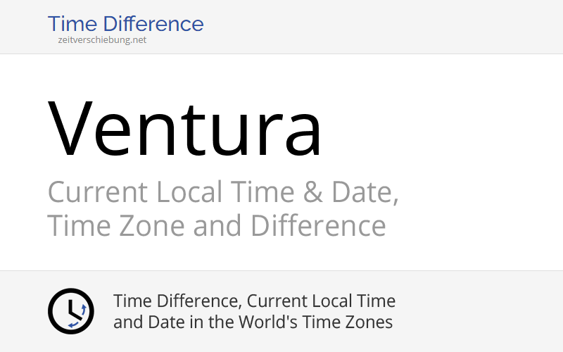 Current Local Time in Ventura