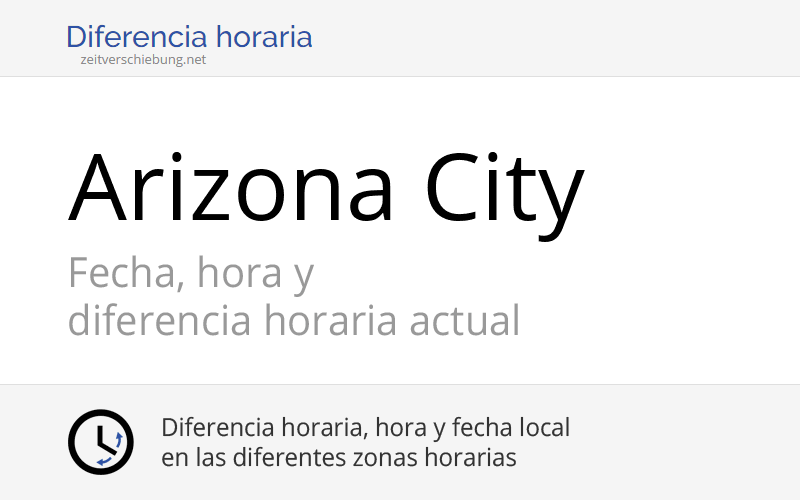 Hora actual en Arizona City, Estados Unidos (USA) (Pinal County