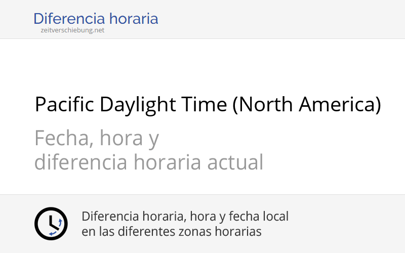 Pacific daylight time что это