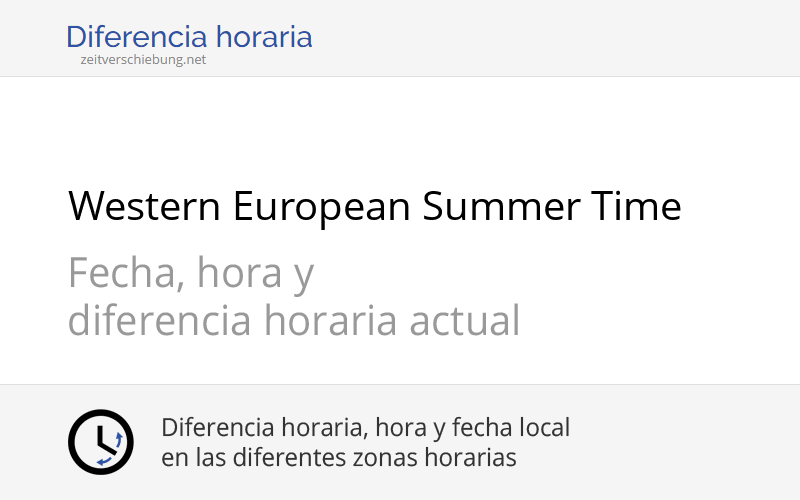 western european summer time west