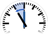 Time Change in Şidfā to Standard Time from 12:00 am to 11:00 pm