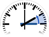 时间变化 至 标准时间 从 03時00分 至 02時00分